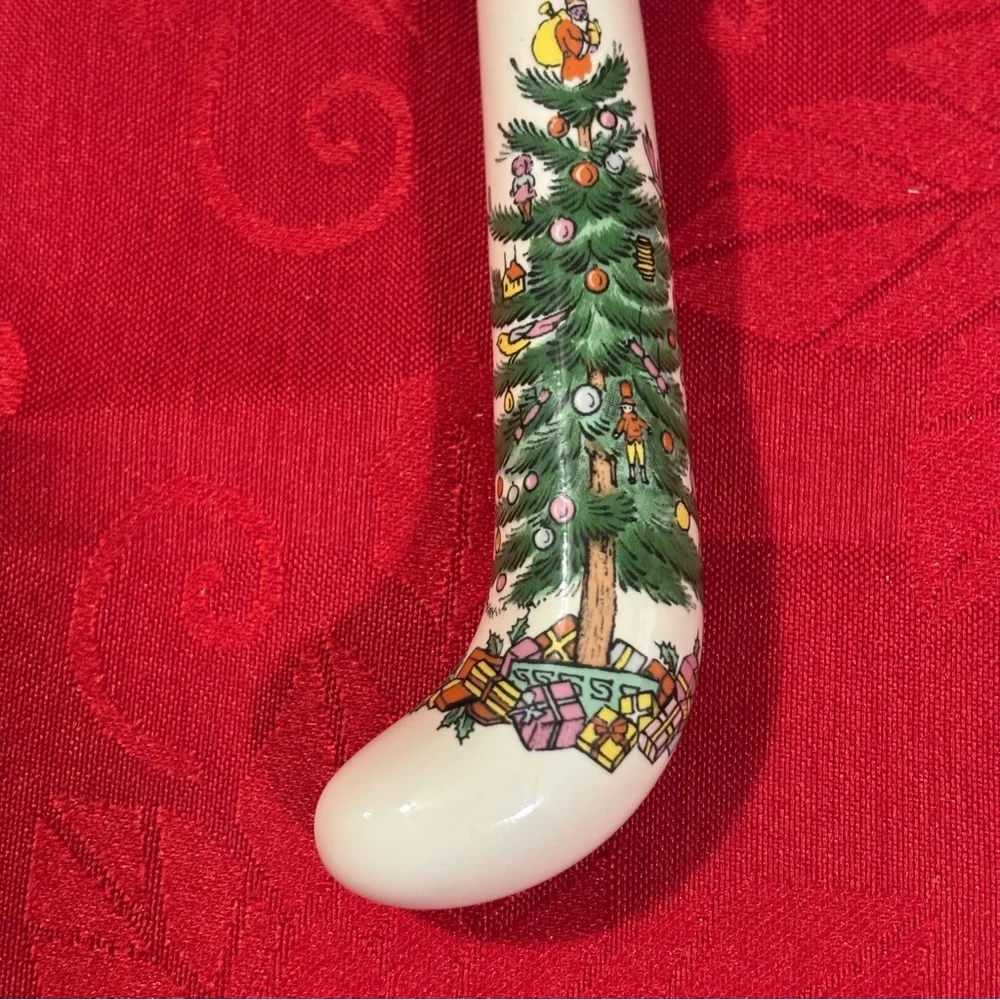 Spode Christmas Tree Slotted Spoon - Picture 2 of 6
